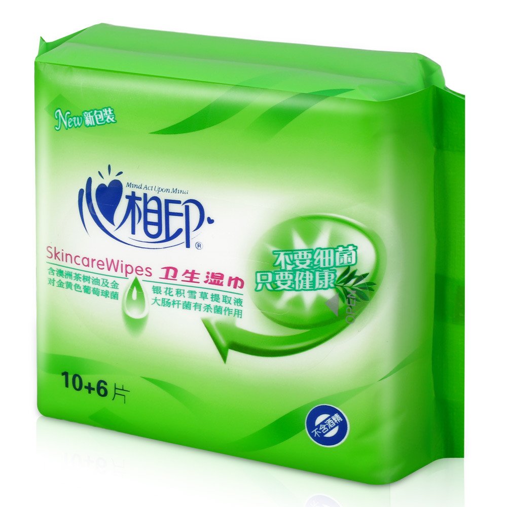 心相印 方形湿巾 消毒系列10+6片装