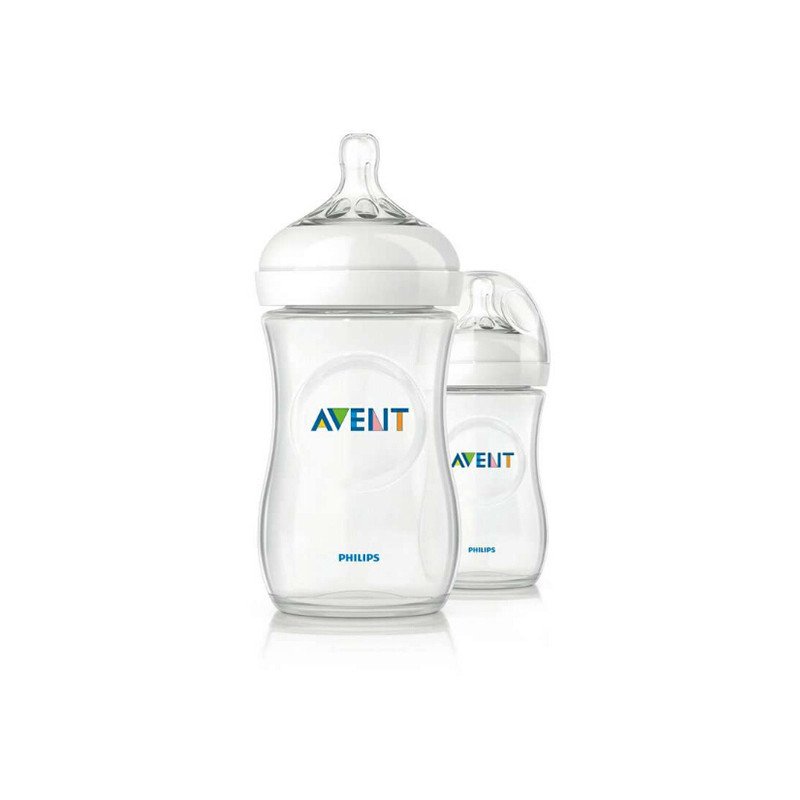 飞利浦 AVENT 新安怡宽口径自然原生系列PP奶瓶9oz/260毫升对装SCF693/27 英国原装进口