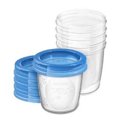 飞利浦 AVENT 新安怡母乳辅食储存杯组180毫升 SCF619/05 英国原装进口