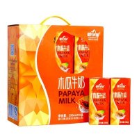 皇氏乳业木瓜牛奶250ml*12盒整箱风味奶木瓜原浆早餐奶全脂营养调制乳