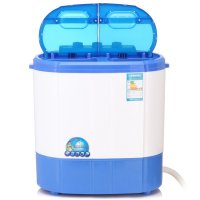 韩代 XPB35-168S双筒小型半自动迷你洗衣机带甩干脱水 洗脱两用