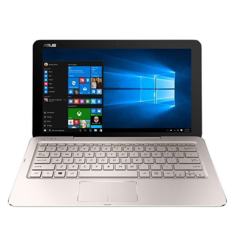 华硕(ASUS)T3CHI 12.5英寸触控二合一轻薄笔记本电脑(酷睿M-5Y10 4G 128G 高清屏 金色)