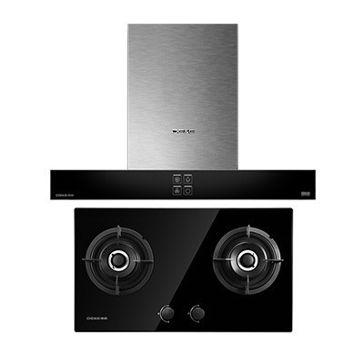 德意(DE&E)烟灶套餐825T+713B(液化气)欧式抽油烟机套餐20大吸力吸油烟机灶具套装抽油烟机套餐