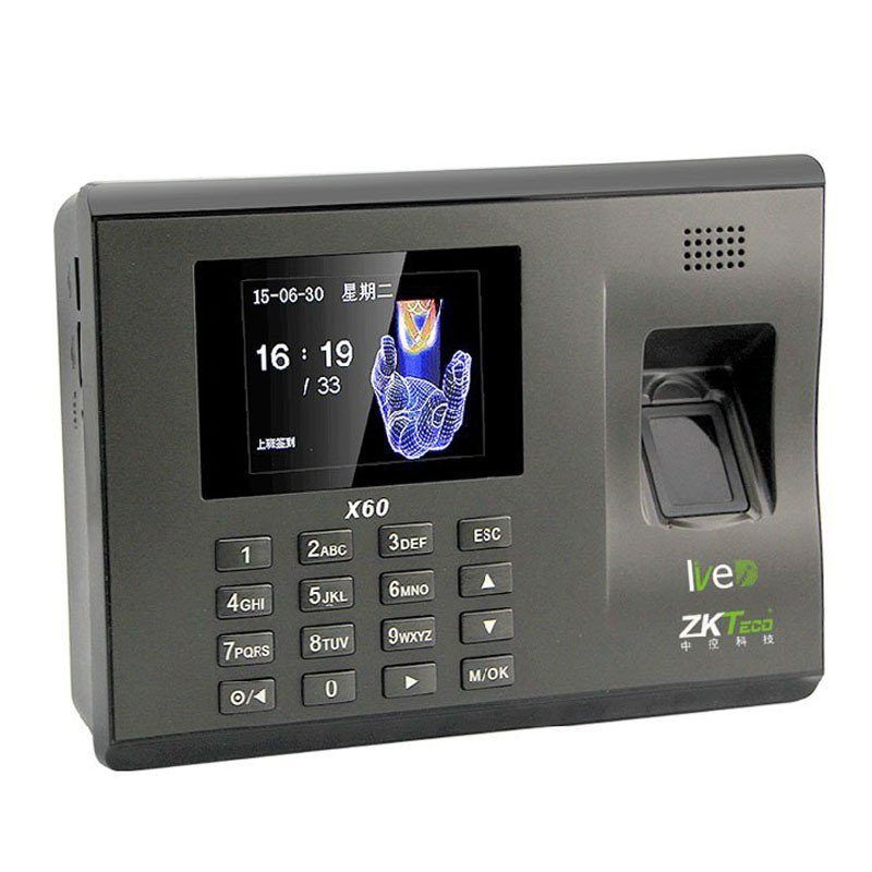 ZKTeco/熵基科技X60指纹考勤机USB打卡机正品U盘全新联保防假指纹EX报表