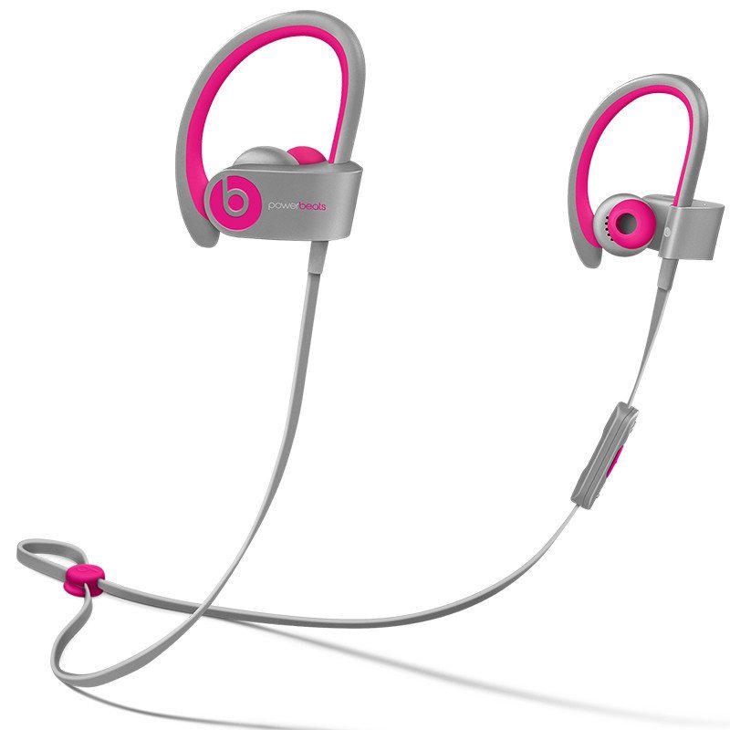 Beats PowerBeats 双动力行者二代无线 挂耳式运动耳机(灰粉色)