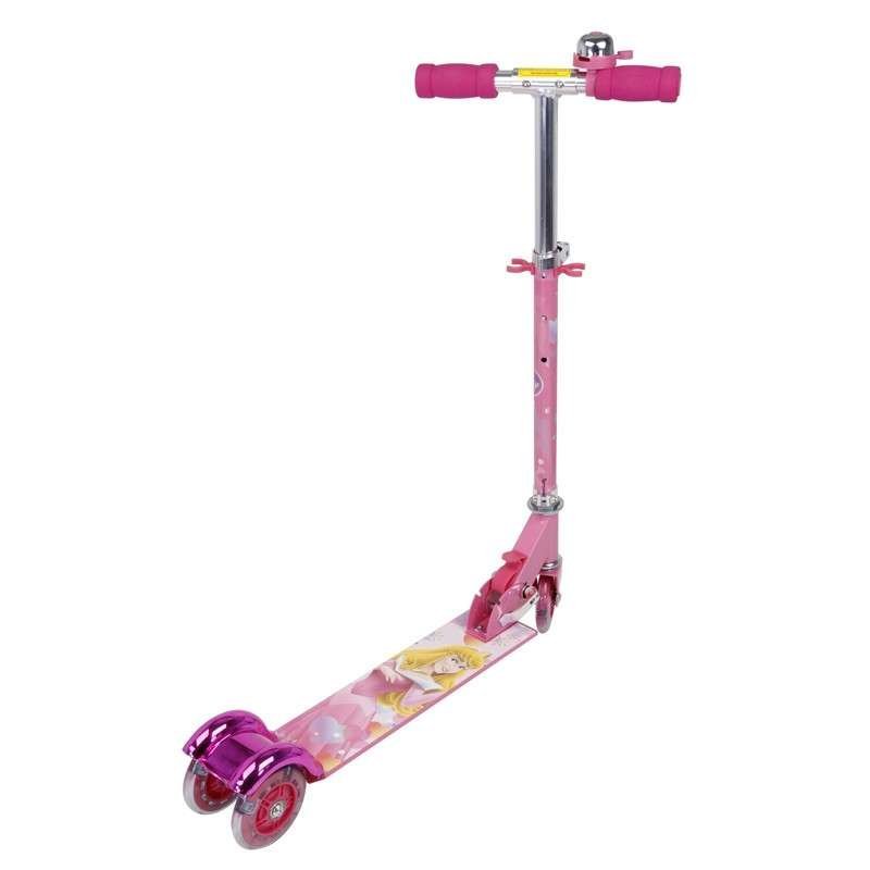 迪士尼Disney儿童三轮滑板车宝宝3轮踏板车全闪光可折叠3-8岁