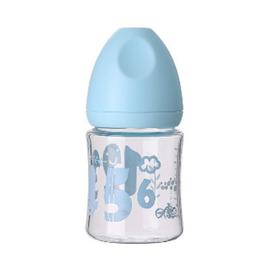 [苏宁自营]日康(rikang)宽口玻璃奶瓶240ML RK-3052 母乳实感宽口径 婴儿奶瓶