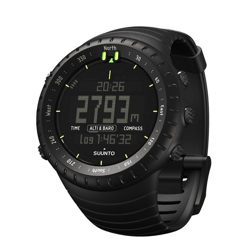 颂拓(SUUNTO)手表 CORE 核心户外运动石英男表全黑SS014279010
