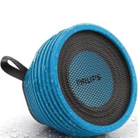 Philips/飞利浦SB2000便携式蓝牙音箱 专业户外运动防震防摔防水小音响 智能感应器 桌面组合低音炮 蓝色