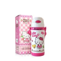 凯蒂猫(HelloKitty) 悦趣儿童吸管杯不锈钢材质350ML白色保温杯保温用品