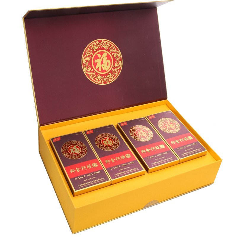 [苏宁超市]福胶 即食阿胶糕(非礼盒装) 4盒*120g