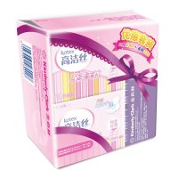 高洁丝(kotex) 丝薄棉柔日用国产卫生巾 44片240mm10片*2包+丝薄棉柔320mm8片*1包