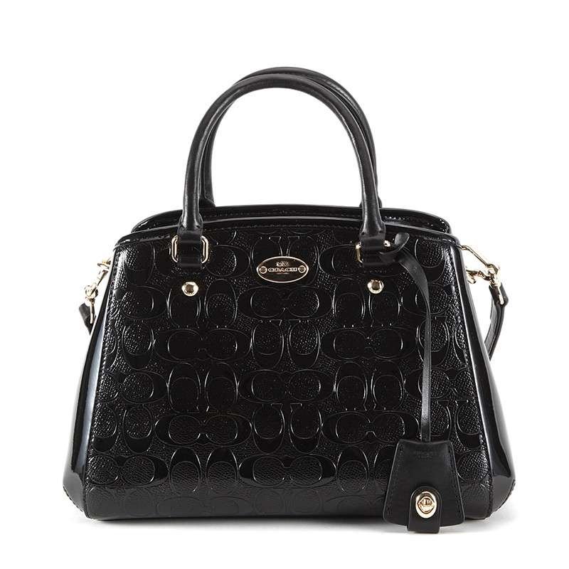 COACH蔻驰黑色浮雕logo两用包35191