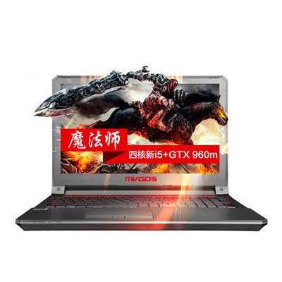 魔法师(mvgos)F5-150d游戏笔记本电脑 15.6英寸 i5 GTX960m 背光键盘 双风扇 win10 黑色