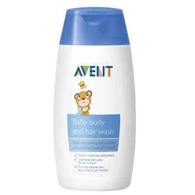 飞利浦 AVENT 新安怡婴儿二合一洗发沐浴露100ml)SCF513/11 水解牛奶蛋白 双重植物精华 保质期：3年
