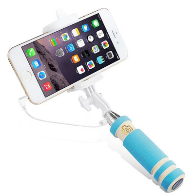 美逸(MEIYI) MY-S1mini 蓝色 线控自拍杆/自拍神器/迷你自拍器