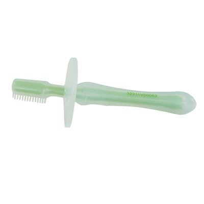 Green Sprouts 小绿芽活性硅胶牙刷宝宝儿童牙刷硅胶软毛婴幼儿乳牙刷儿童训练牙刷牙胶0-1-2岁