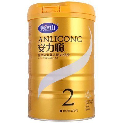 完达山安力聪较大婴儿配方奶粉2段(6-12个月较大婴儿适用)800克