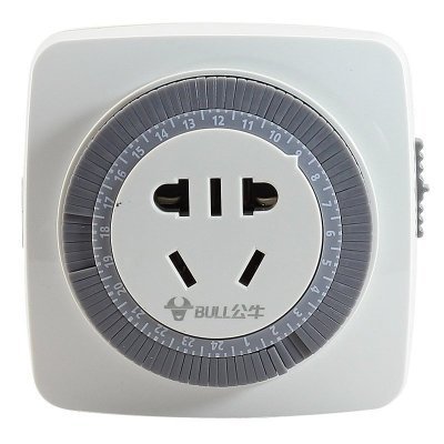 公牛GND-2(10A)机械定时通断电定时器插座24小时循环转换器插座/接线板/插线板/排插