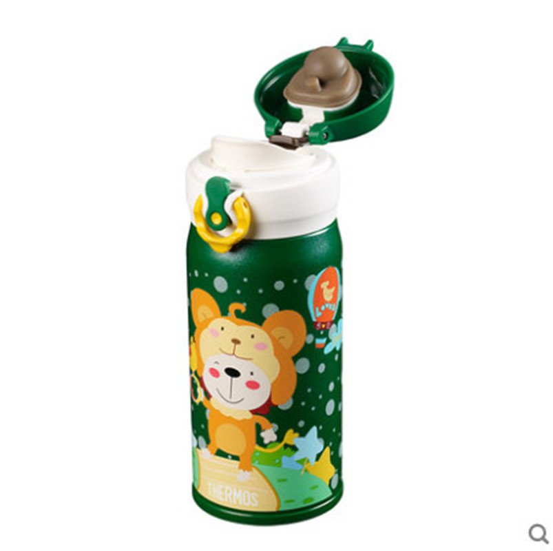 膳魔师THERMOS高真空不锈钢儿童保温杯(猴年限量版)JNL-353XL GR[苏宁自营]