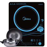 美的(Midea)C21-WT2116纤薄机型二级能效整板触控电磁炉(赠汤锅+炒锅)