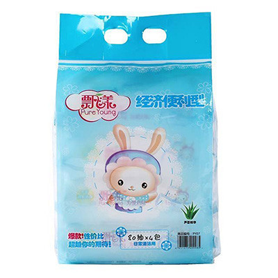 飘漾婴儿柔湿巾80片*4连包经济便利型