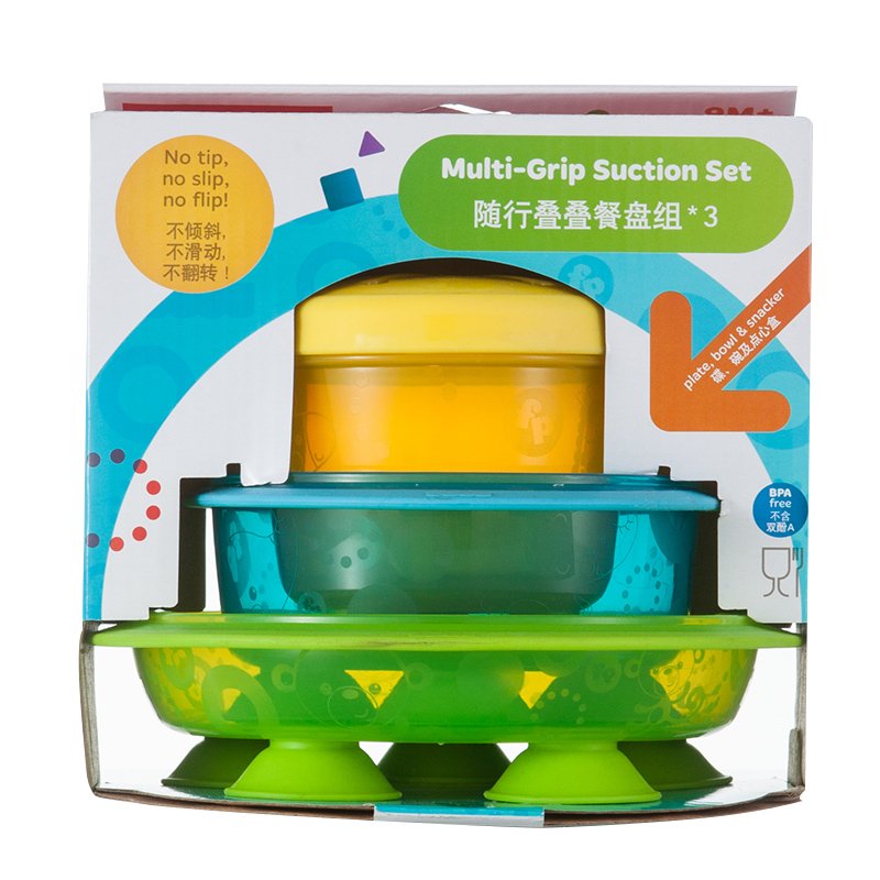Fisher-Price 随行叠叠餐盘组*3