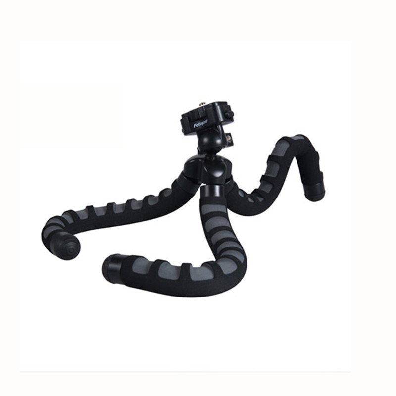 富图宝(Fotopro) RM-100 幻影黑 便携八爪鱼懒人相机手机便携支架创意三脚架手机支架
