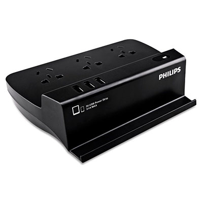 飞利浦(PHILIPS)SPS6323E/93 桌面智能USB插座 3位+3USB接口