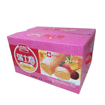 盼盼 瑞士卷1020g 草莓味 早餐糕点心零食 独立小包装