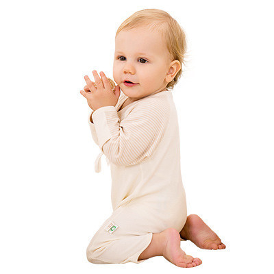 [苏宁红孩子]婧麒ja1003婴儿内衣连体衣初生儿衣服新生儿哈衣爬服七分裤