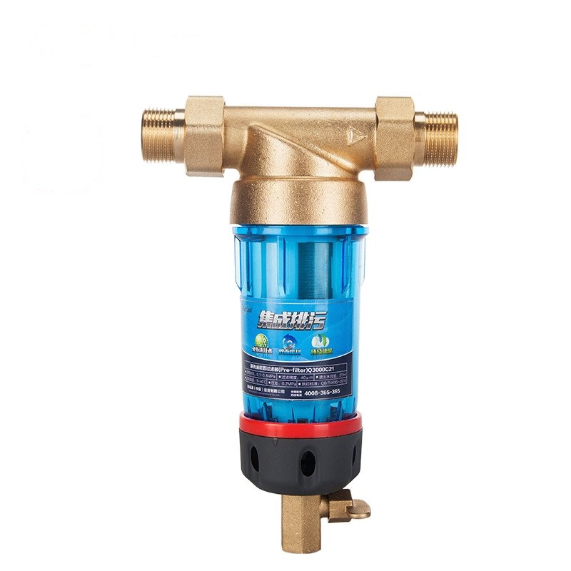 惠而浦前置过滤器Q3000C21中央前置40微米刷洗全屋净化管道过滤集成排污免拆洗医用级不锈钢航空工程材质