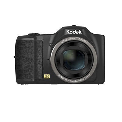 柯达(Kodak)FZ152 数码相机 黑色 (1615万像素 3英寸屏 15光学变焦 24mm广角 720P高清拍摄)