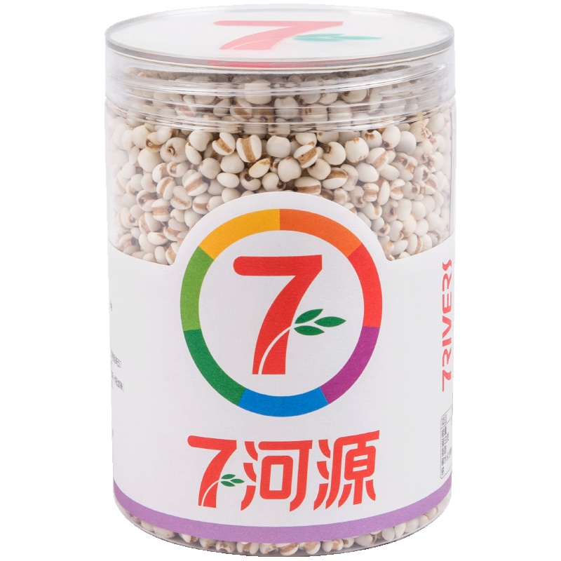 七河源 薏仁米450g 国产食品 粮油 杂粮 薏米 无添加 小粒薏米 五谷 粗粮 桶装 大米伴侣