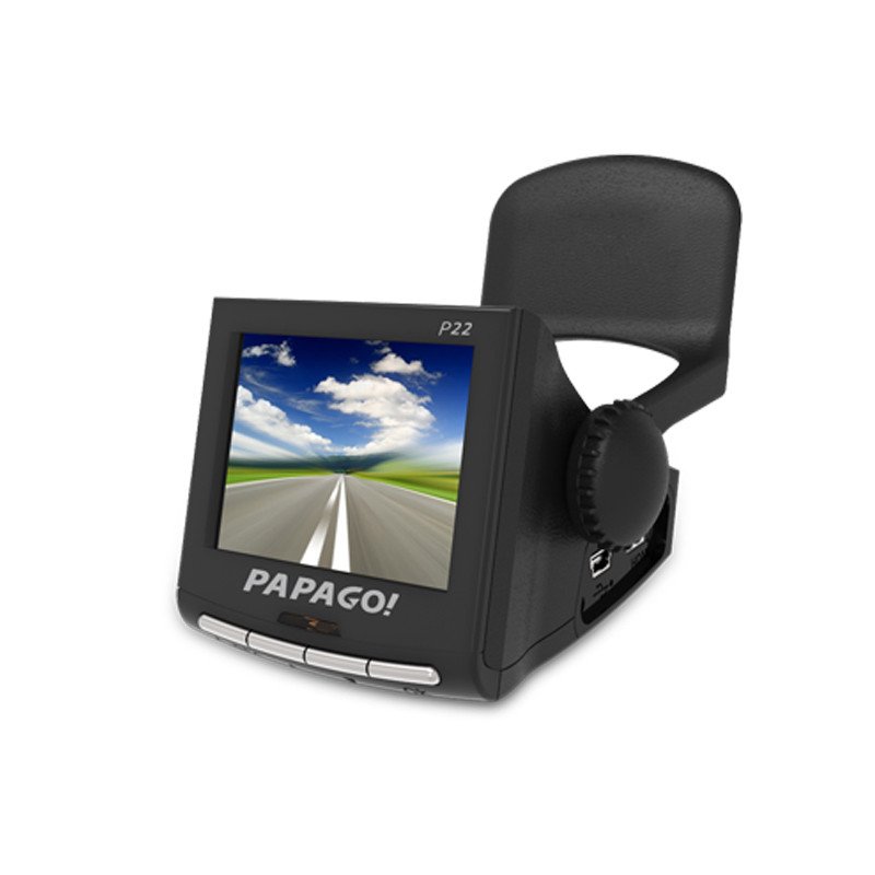 papago 趴趴狗 行车记录仪 P22 汽车车载 超清夜视加强1296P 大广角 带电子狗测速 一体机