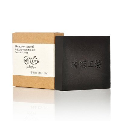 玲瑶工坊竹炭纤维手工皂100g