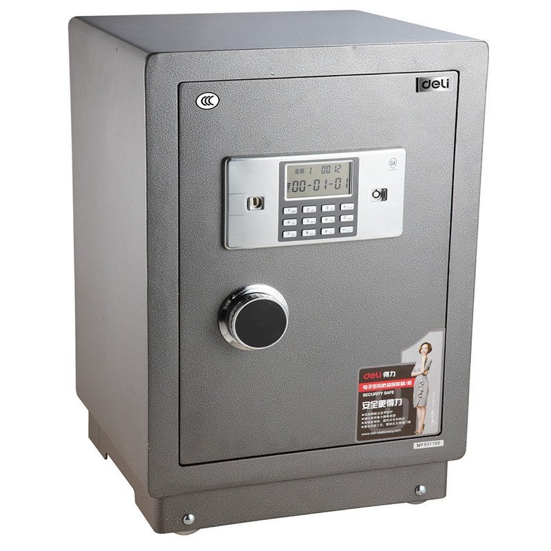 保险箱包邮 得力(deli)3614电子密码保险箱迷你办公家用保险柜