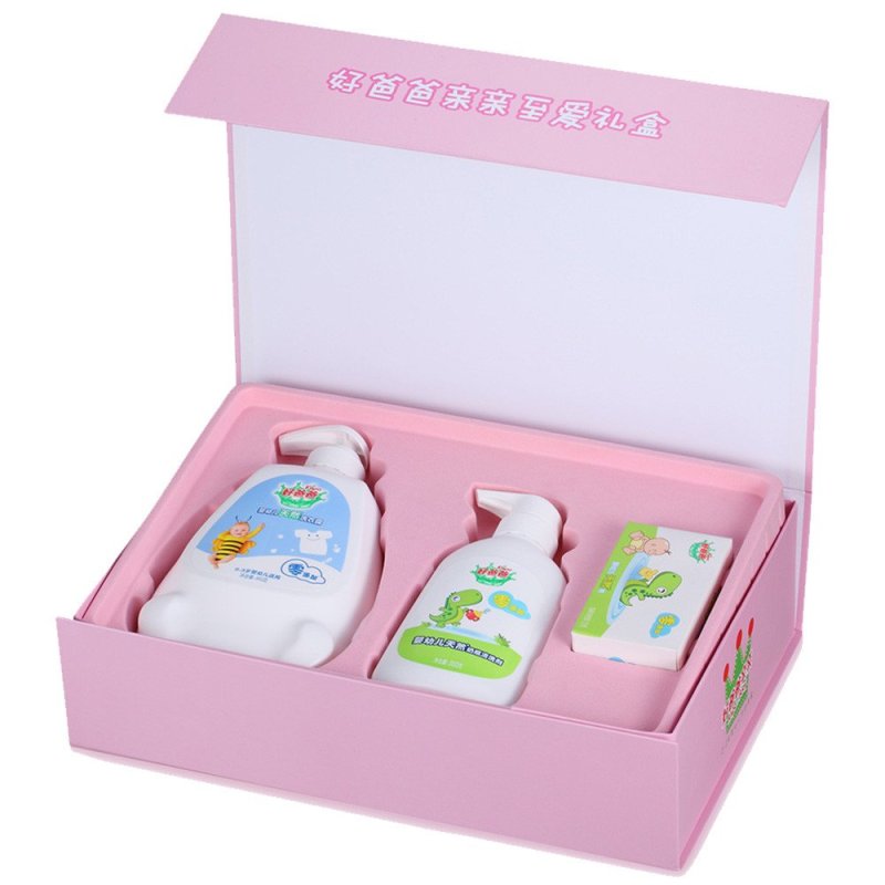 好爸爸清洁大礼包(950g婴幼儿洗衣露+300g婴幼儿奶瓶清洗剂+婴幼儿天然皂128g)(公主版)