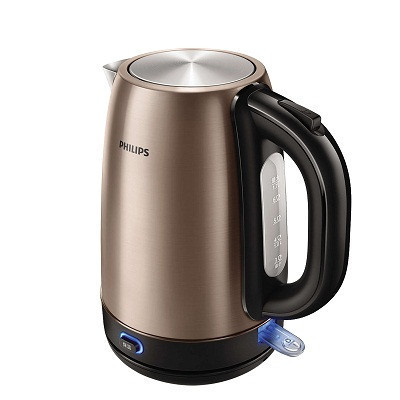 飞利浦(Philips)电热水壶HD9332烧水壶304食品级双层不锈钢PTC保温1.7升电水壶