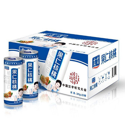 露露果仁核桃露245g*20罐 露露 植物蛋白饮料