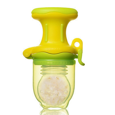 亲亲我(kidsme) 匙尚咀嚼辅食器(抗菌风琴式黄色L)