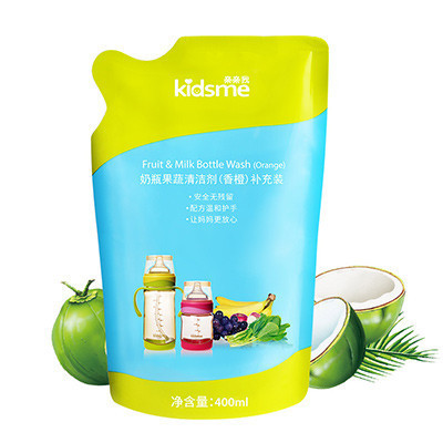 亲亲我(kidsme) 果蔬清洁剂(香橙)补充装(400ml)