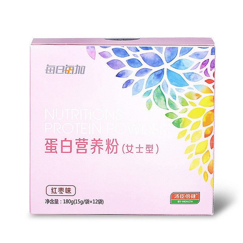 每日每加 汤臣倍健 蛋白营养粉(女士型)红枣味 180g (15g/袋*12袋)