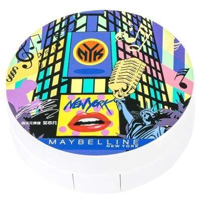 美宝莲(Maybelline) 巨遮瑕空气轻垫霜(纽约限量版)02 自然色 14g 自然色系 BB霜 CC霜