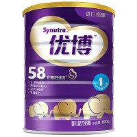 圣元(Synutra) 优博58 圣元优博1段(0-6个月)奶粉900g罐装