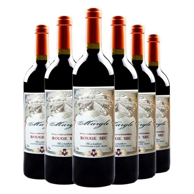 法国原瓶进口VCE级 麦戈(Margle)干红葡萄酒750ml*6 整箱装