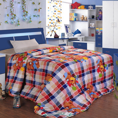 香竹亭竹纤维儿童被 宝宝盖被 单人被 四季被 空调被 午休盖被 夏被 蓬松柔软舒适透气 亲肤无刺激 不起静电