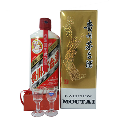 茅台 53度 飞天茅台 酱香型白酒 400mL/瓶 盒装