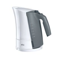 博朗(Braun)电热水壶WK300.W原装进口 304不锈钢 自动断电 快速沸腾烧开1.7升大容量 温控器防干烧水壶