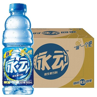 脉动(Mizone) 维生素饮料 菠萝味 600ml *15瓶